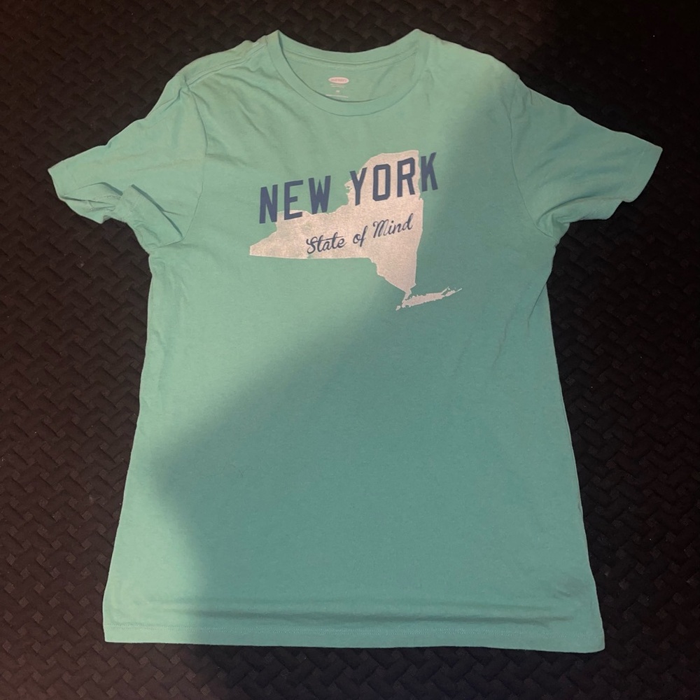 Old Navy Teal New York Graphic Tee